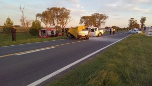 Tres muertos en un choque frontal al norte de Santa Rosa