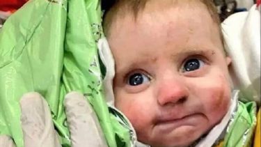 El caso de la bebe causó conmoción en medio de un escenario catastrófico.  