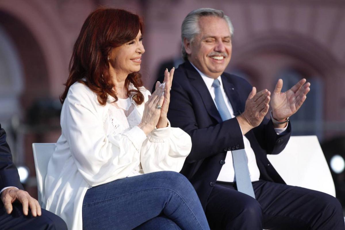 Cristina Kirchner y Alberto Fernández. Foto archivo. 
