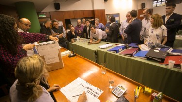El escrutinio judicial se extendió por cinco días. Foto: Pablo Leguizamon