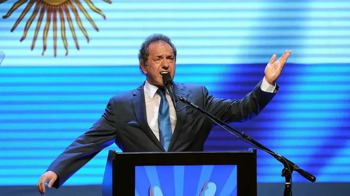 Daniel Scioli, el precandidato a presidente del sector liderado por Alberto Fernández. 