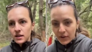 Asegura que se cruzó un fantasma en los bosques de Bariloche y lo mostró en TikTok
