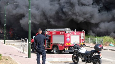 Uno de los lugares de Israel donde cayeron los cohetes desde el Líbano. 