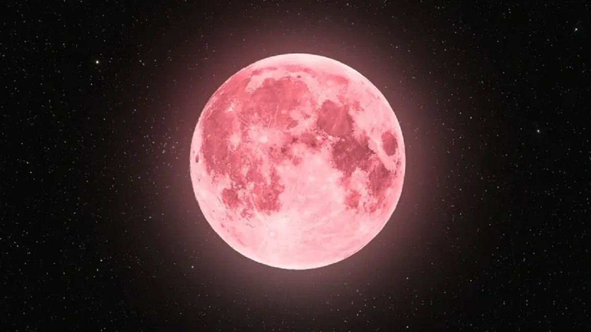 La Luna Rosa se presenta una vez por año, en un evento astronómico magnífico.-