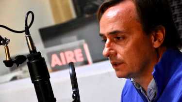 El candidato a Intendente de Neuquén por Comunidad, Juan Peláez, visitó el estudio de RÍO NEGRO RADIO. (Foto: Matías Subat).