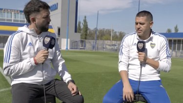 Juan Román Riquelme le dio una entrevista a El Canal de Boca y oficializó su lista de cara a las próximas elecciones del club. (Twitter).-