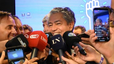 Figueroa como gobernador electo: “Lo importante es que la ciudadanía nos hizo ganadores”. Foto: Florencia Salto