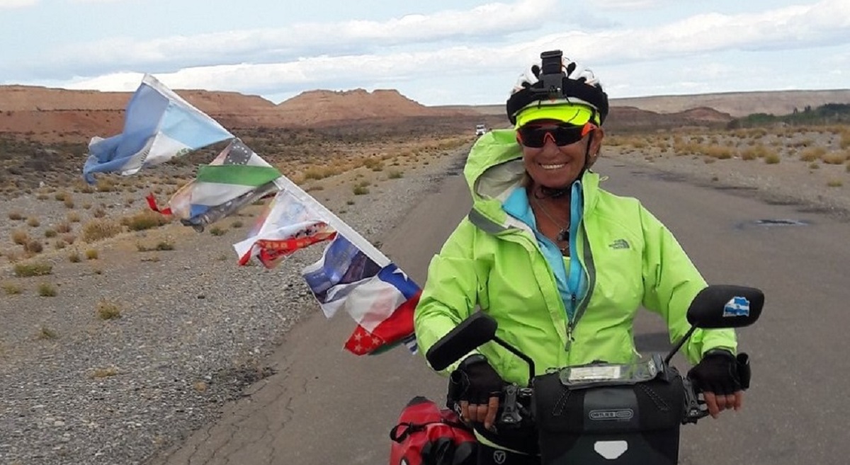 Susana Seifert lleva más de 25.000 kilómetros recorridos por las rutas de Argentina, Chile y Uruguay. Foto gentileza.
