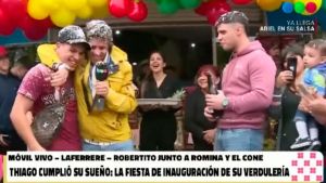 Thiago de Gran Hermano abrió una verdulería y participaron excompañeros del reality