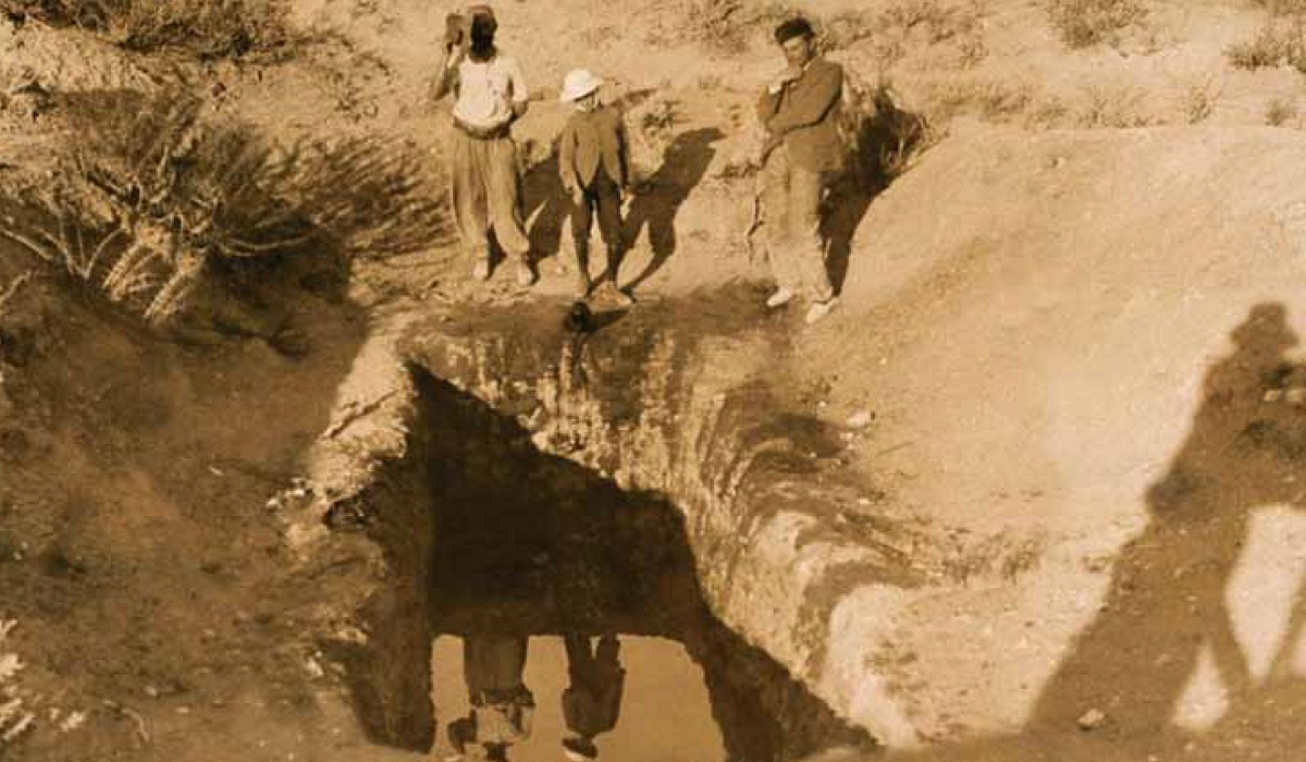El geólogo Pablo Groeber generó un registro fotográfico que avaló la importancia de Vaca Muerta. Foto: gentileza Gobierno Nacional.
