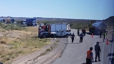 El siniestro ocurrió esta mañana, sobre la Ruta 22 a la altura del kilómetro 1003. Foto Gentileza.
