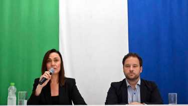 Conferencia de prensa de la Ministra de Seguridad y justicia de Rio Negro, Betiana Minor
Foto: Marcelo Ochoa