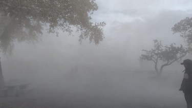 Viento en Chos Malal reduce la visibilidad  Foto: FM Patagonia