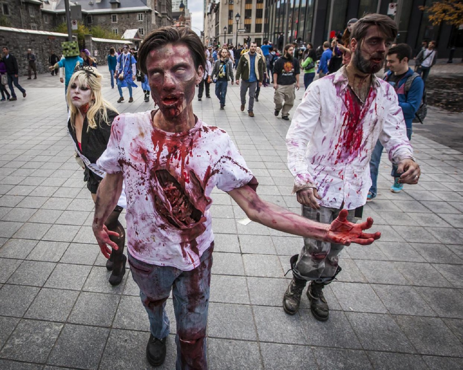 Las caminatas zombies se realizan en todo el mundo. Foto: Montreal
