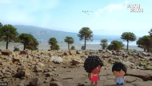 Zamba y Nina recorren los paisajes más lindos de Neuquén, dos viajeros especiales