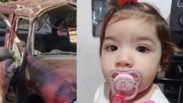 La beba salió despedida por el parabrisa tras el impacto de la moto.