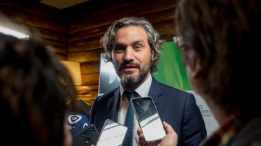 El ministro de Relaciones Exteriores de Nación, Santiago Cafiero, estuvo este viernes en Bariloche. (Foto: Marcelo Martínez / Patagonia)