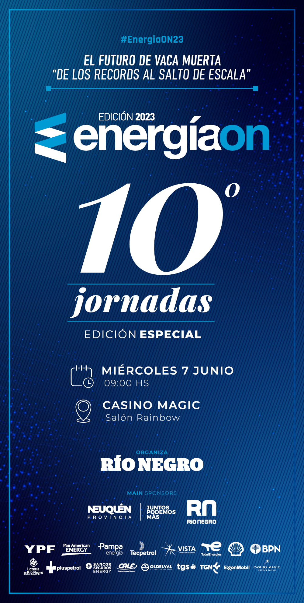 Llegan las décimas Jornadas de Energía de RÍO NEGRO: 10 años acompañando a la industria