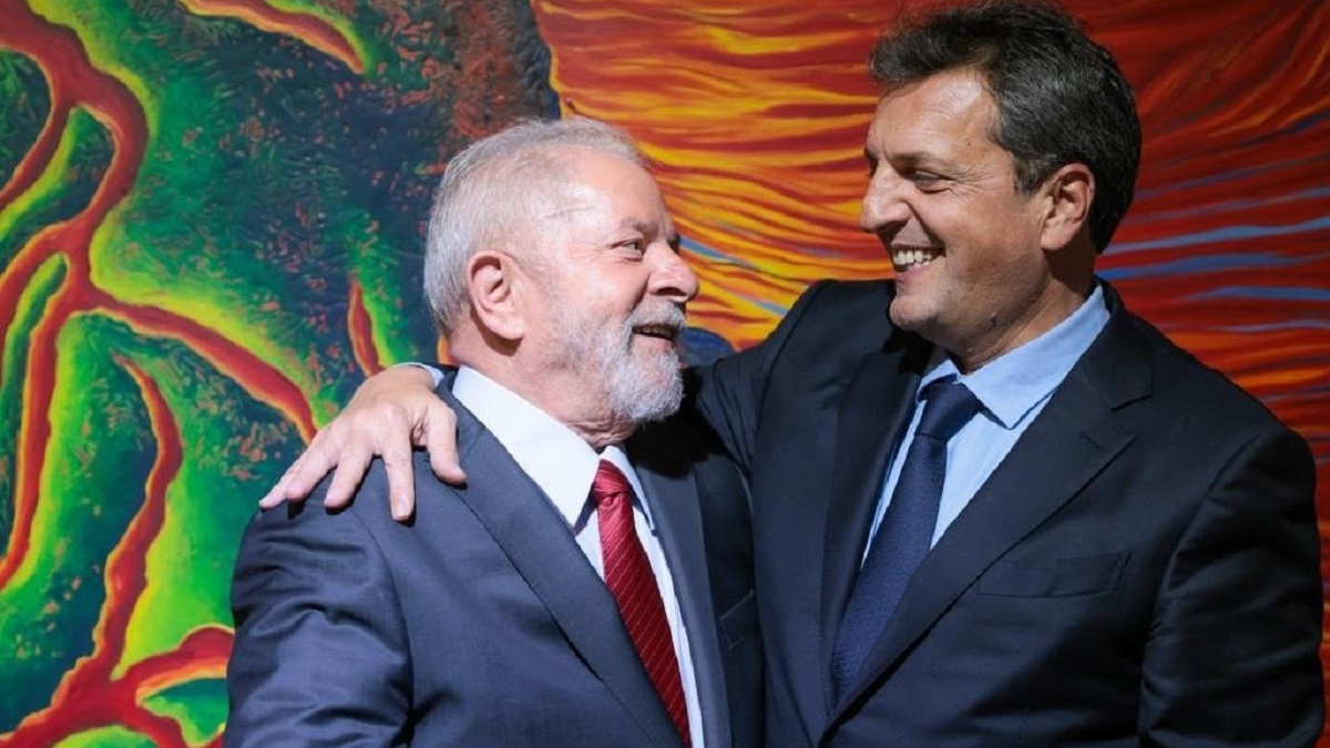 Sergio Massa buscará un guiño económico del presidente de Brasil, Lula Da Silva. Foto Archivo.