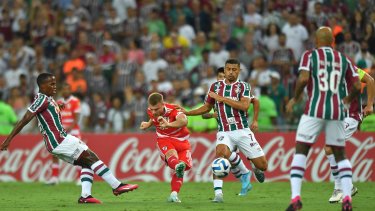 Beltrán metió el único gol de River ante Fluminense (Foto: @RiverPlate)