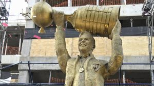 River homenajeó a Marcelo Gallardo con una particular estatua en el Monumental