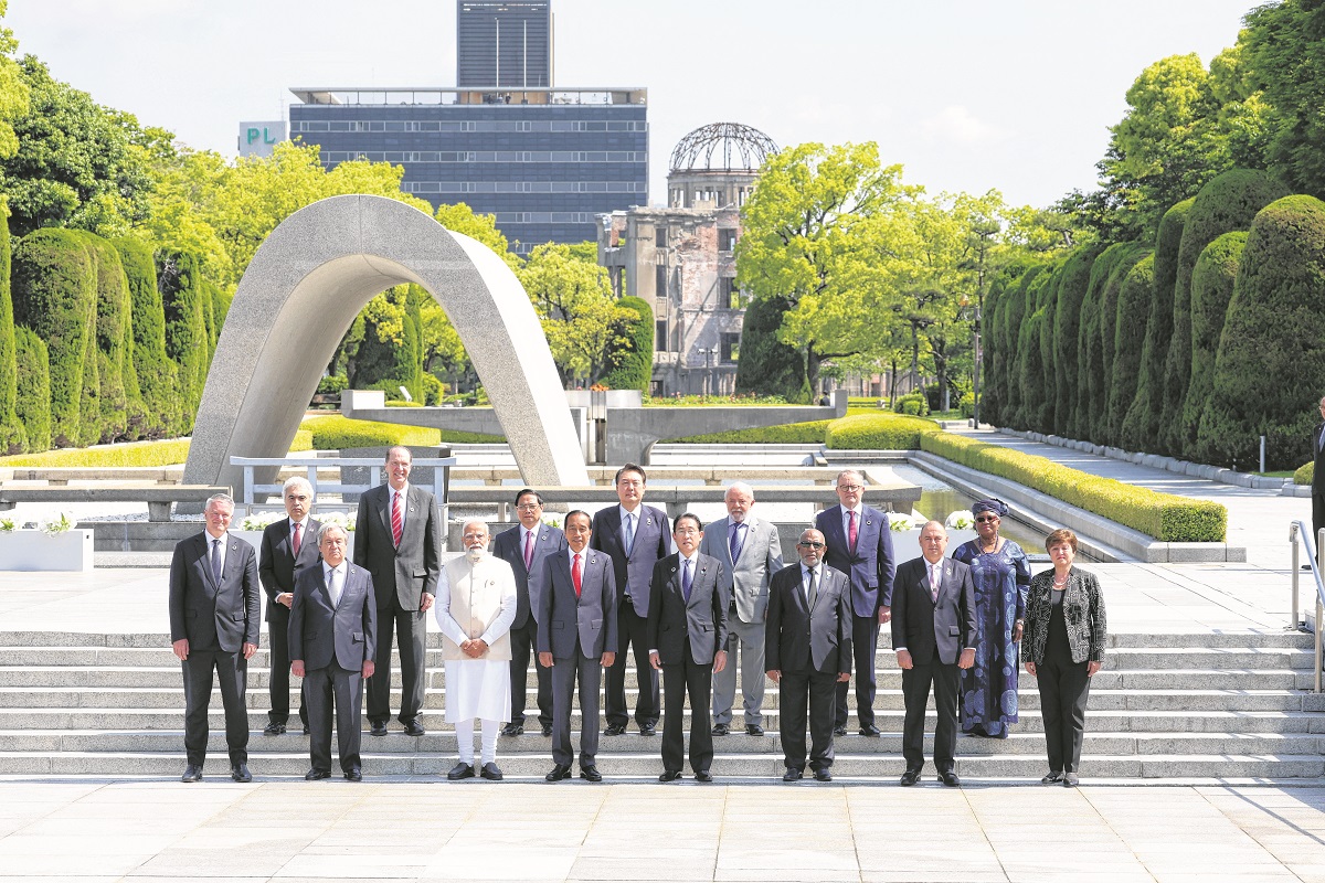 Promovido por Japón, el G7 adoptó en esta reunión la “Visión de Hiroshima sobre desarme nuclear”. (Japan Pool via AP)