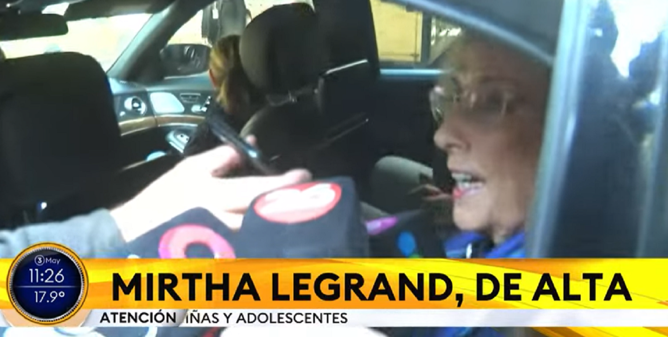 Mirtha Legrand: "Puedo caminar y hacer mi vida habitual". 