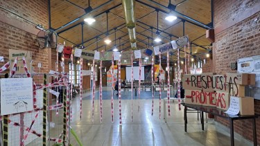 La EPET 7 es una de las escuelas que no tiene clases y reclama mejoras edilicias. Foto: Gentileza. 