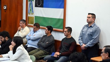 Este viernes se conocerá el veredicto sobre los acusados los instructores Alfredo Nahuelcheo, Marcelo Contreras y Maximiliano Vitali Méndez; y el coordinador Alejandro Gattoni. Foto: Marcelo Ochoa.