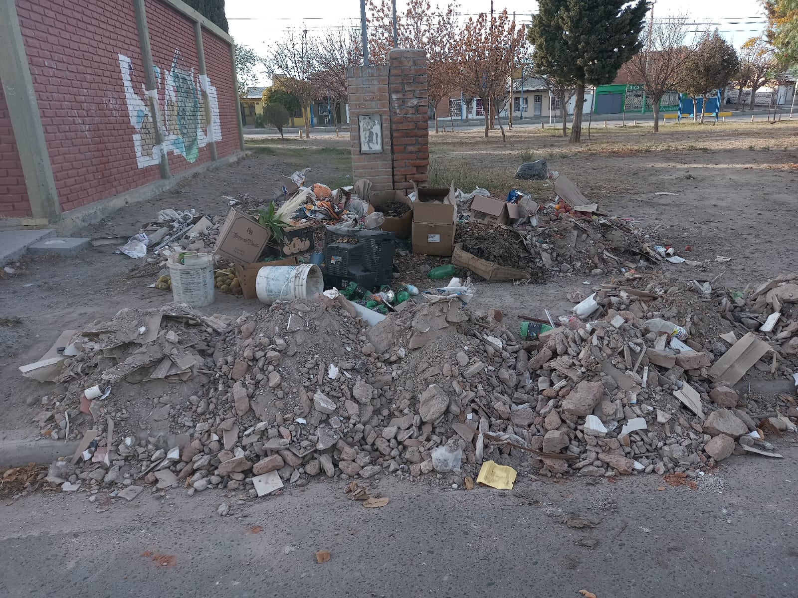 El hecho ocurrió en una plaza del barrio más poblado de Roca. (Foto: Gentileza)