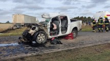 Imagen de Un muerto y un herido en un choque frontal entre una camioneta y un camión en Santa Fe