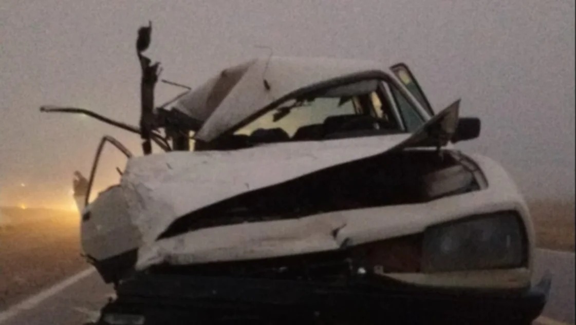 El siniestro ocurrió sobre la Ruta 35, al norte de Bahía Blanca. Foto: La Nueva. 