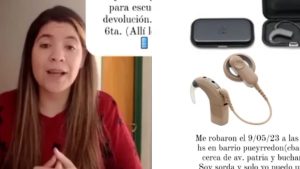 Una joven sorda sufrió el robo de su implante coclear en Córdoba y lanzó un desesperante pedido
