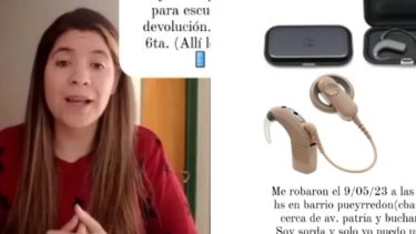 La joven pidió la devolución del implante coclear a través de las redes sociales. 