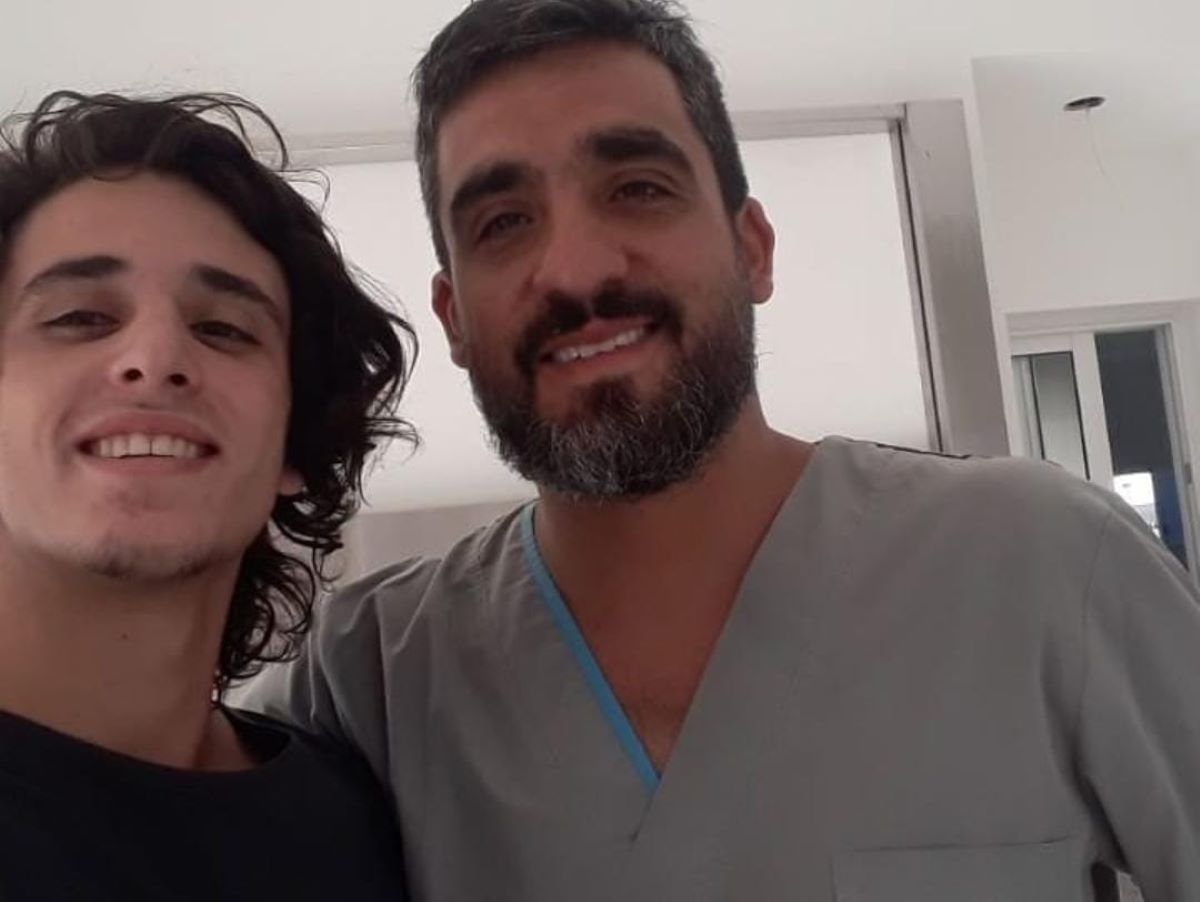 Marcos, junto a su hermano Benjamín Gamond. Foto: Instagram