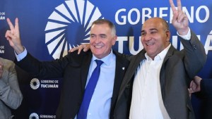 Insólito: Juan Manzur se equivocó con una frase de Perón y Jaldo tuvo que dictársela por lo bajo