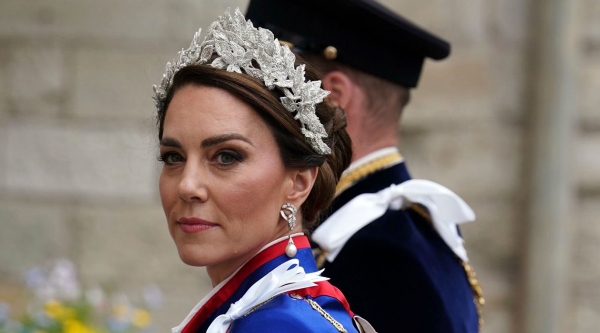 Kate Middleton reconvirtió las joyas de Lady Di y las llevó consigo a la coronación del Rey Carlos III. Foto: AP.-