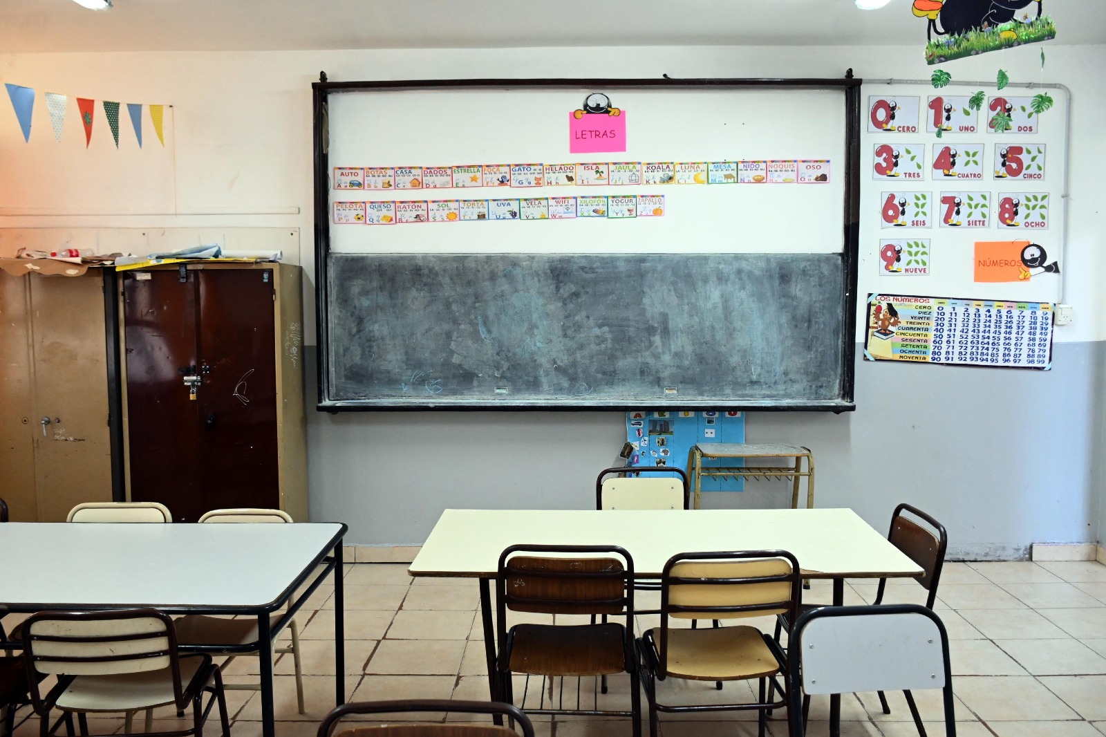 La Escuela N° 30 de Viedma nuevamente sin actividad escolar. Foto: Marcelo Ochoa