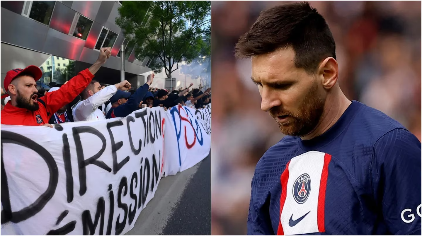 Los hinchas del PSG apuntaron contra Messi y Neymar. (Foto: AFP).