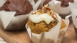 Muffins de zucchini con chocolate y sin manteca
