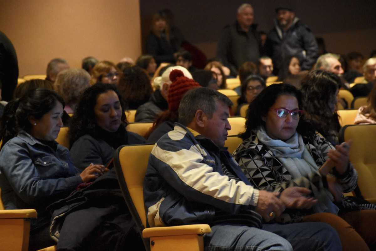 Activos y pasivos asistieron el 30 de mayo a la reunión informativa sobre los números de la caja jubilatoria en el auditorio del MNBA. (foto Matías Subat)