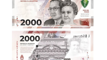 El nuevo billete de $2000 llevará en su lado anverso las imágenes de la doctora Cecilia Grierson y del exministro de Salud y padre del sanitarismo argentino, Ramón Carrillo. 