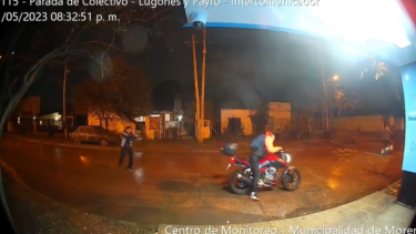 Policía mató a tiros a un motochorro. Foto: Captura video