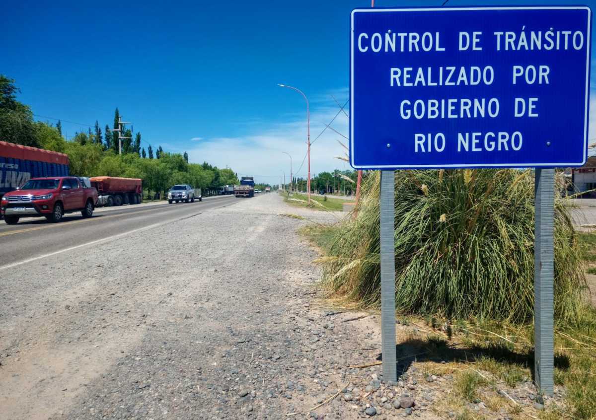 Río Negro instalará un nuevo radar fijo en la Ruta 22, en la zona de Cervantes. Foto: gentileza Ministerio de Seguridad