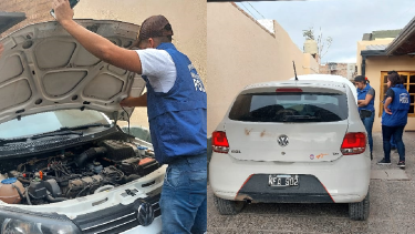 El auto lo recuperaron en Cipolletti. Foto: Policía de Neuquén