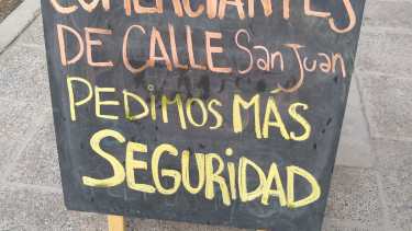 Los vendedores exigen más seguridad para sus comercios. Foto: Gentileza. 