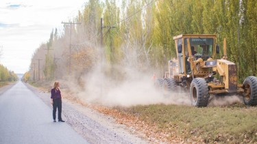 Comenzó la ampliación y remodelación en una calle principal de Roca. (Foto: Gentileza)