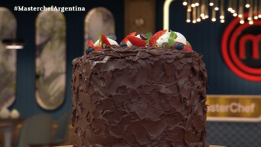 Torta de chocolate, el plato que fue protagonista en MasterChef Argentina.  Foto: Captura Telefé