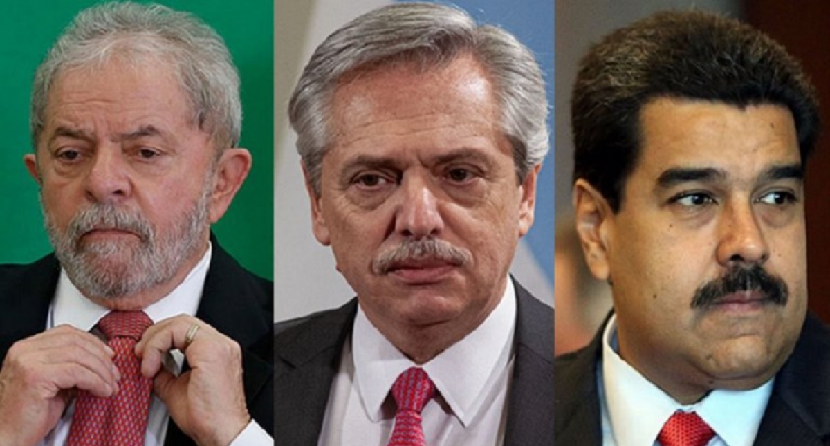 Lula, Alberto Fernández y Nicolás Maduro. Vuelve Unasur. 