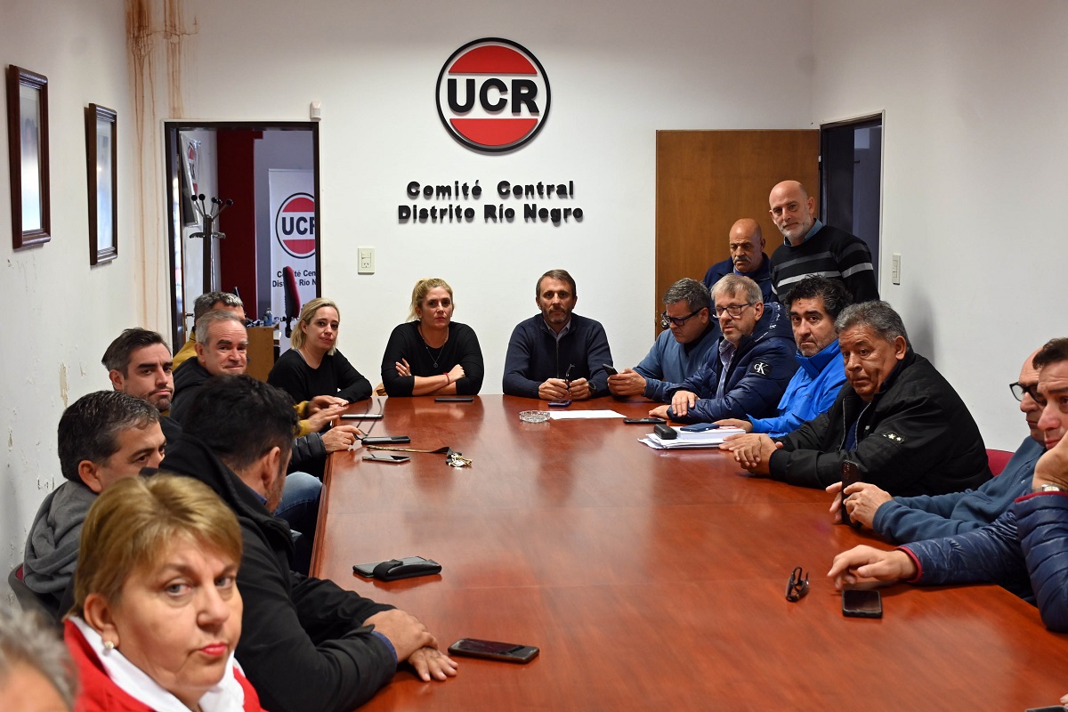 La reunión se llevó adelante en la sede central de la UCR en la capital rionegrina. Foto: Marcelo Ochoa
